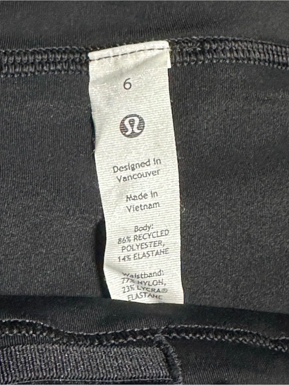 Lululemon Pace Rival Running Skirt Skort Heather Lux Multi Black‎ Size 6